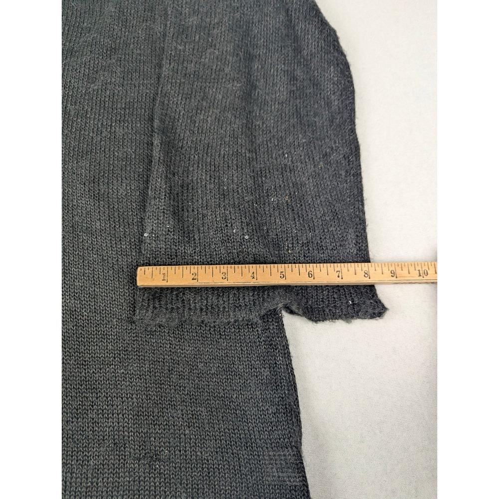 Avalin Womens Sequin Knit Pullover Sweater Charcoal Gray Crew Neck Size Large - Picture 12 of 16